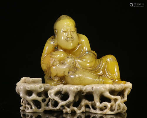 SHOUSHAN STONE ARHAT BUDDHA PENDANT