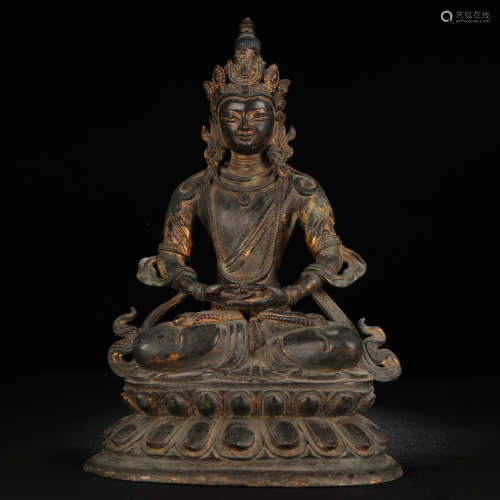 A Gilt-bronze Buddha Statue of Avalokitesvara