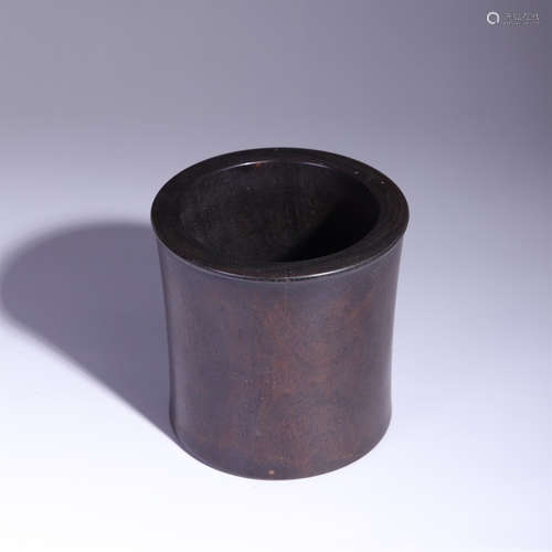 a sandalwood brushpot