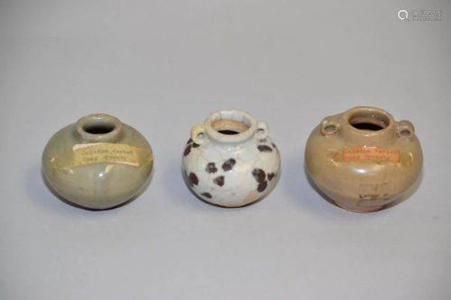 Three Song-Yuan Chinese Celadon Glaze Water Holders