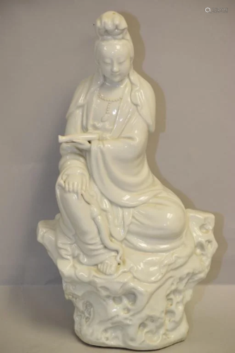 19th C. Chinese Porcelain Blanc de Chine Guanyin