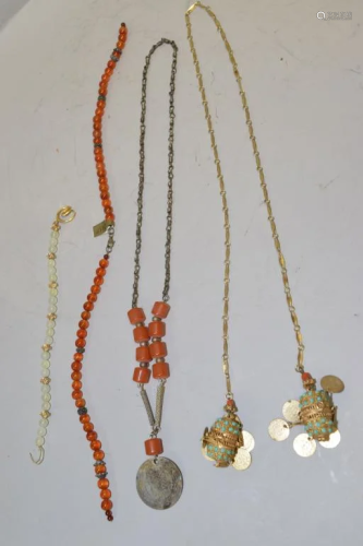 Chinese Agate/Jade/Turquoise Necklaces and Bracelets