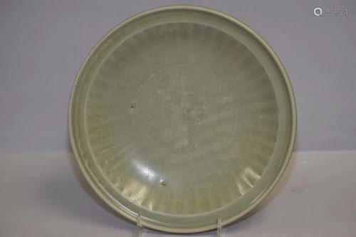 Ming Chinese Porcelain Longquan Glaze Charger