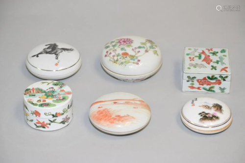 Group of 19-20th C. Chinese Porcelain Famille Rose