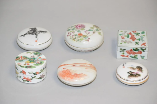 Group of 19-20th C. Chinese Porcelain Famille Rose