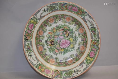 Large 19th C. Chinese Porcelain Famille Rose Medallion