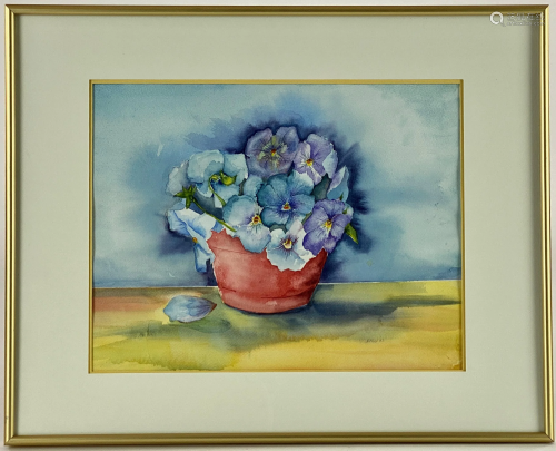 Watercolor of Flowers by 