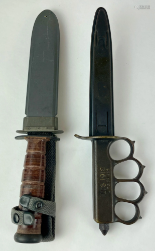 Knuckle Duster Trench Knife and Navy MK2