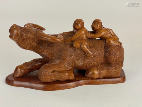 Chinese Carved Water Buffalo Carving