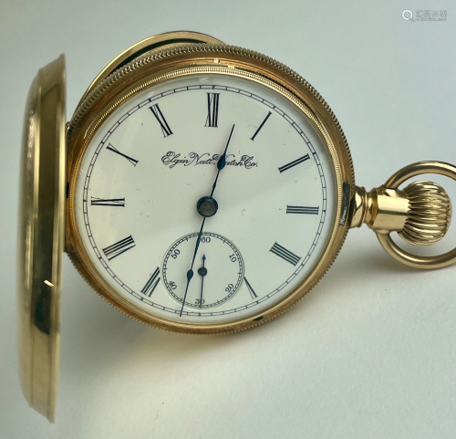 Elgin Pocket Watch in 14k Gold Case