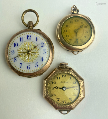 Group of Three Vintage Pocket Watches