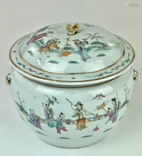 Chinese Famille Rose Covered Jar