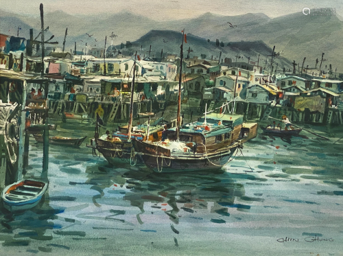 Chin Chung (Chinese, b. 1933), Watercolor