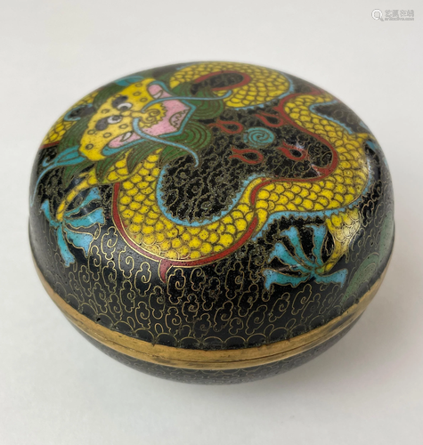 Chinese Cloisonne Covered Box