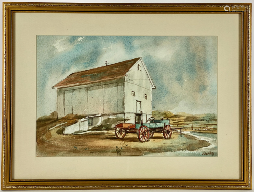Floyd Berg (Cincinnati, 1917-2004), Watercolor