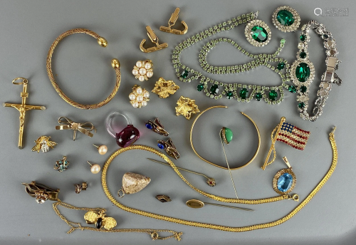 Collection of Various Costume Jewelry, Pins
