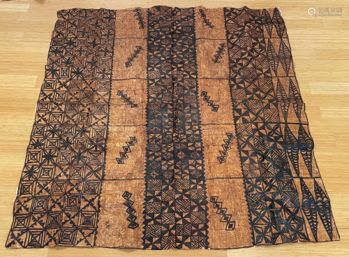 Monumental Sized Hawaiian Tapa Cloth
