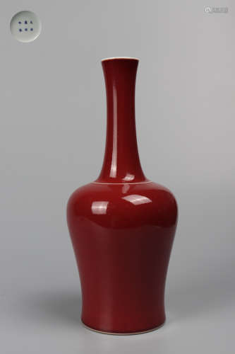 Chinese Red Glazed Porcelain Vessel