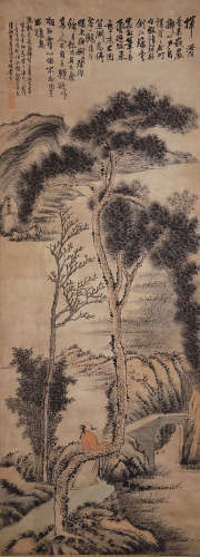 Chinese Painting Of Landscape And Figures - Shi Tao
