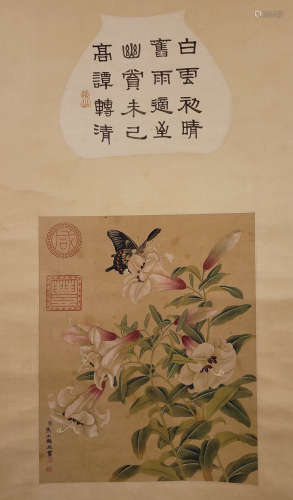Chinese Painting Of Flowers And Birds - Ma Wenlin