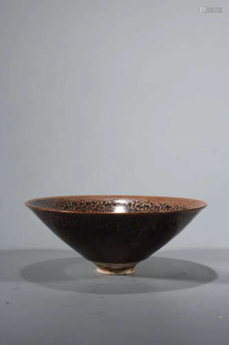 Chinese Black Glazed Porcelain Vessel