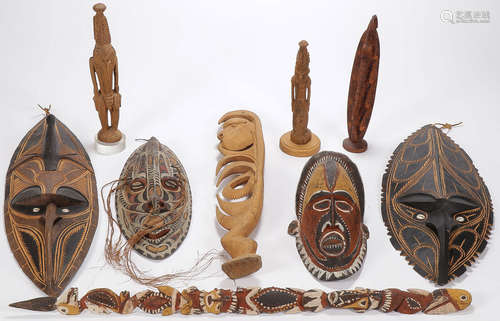 SEPIK RIVER CARVED OBJECTS