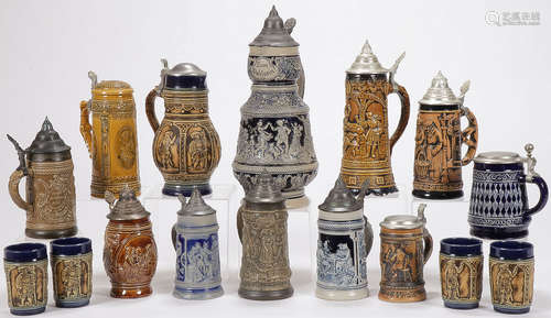 12 BEER STEINS