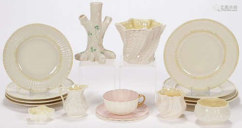 16 PIECES OF BELLEEK