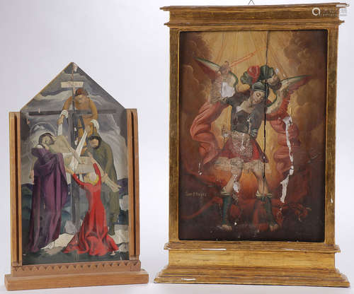 TWO RELIGIOUS PAINTINGS