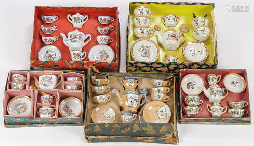 5 VINTAGE BOXED CHILDREN'S TEA SETS