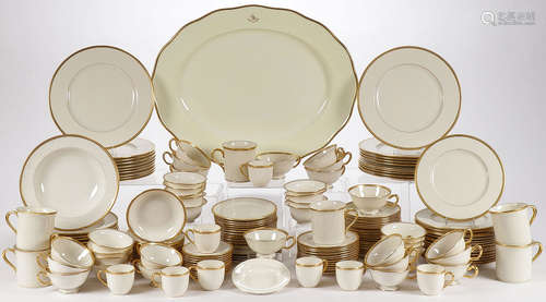 160 PIECES OF LENOX TUXEDO DINNERWARE