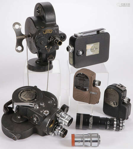 5 VINTAGE CINE CAMERA AND LENS