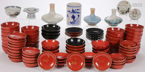 JAPANESE LACQUER & PORCELAIN