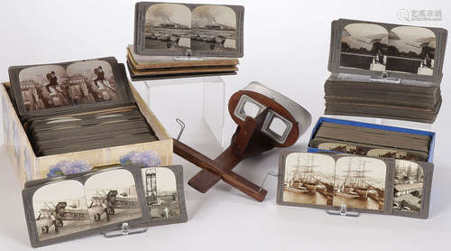 300 STEREOGRAPH CARDS AND VIEWER