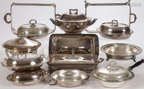 VINTAGE SILVER PLATE SERVICE WARES