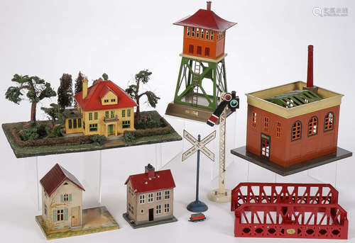 EIGHT MODEL TRAIN ACCESSORIES