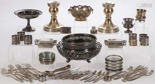 VINTAGE SILVER PLATE GROUP