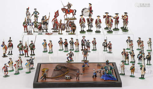 HAND-PAINTED TOY SOLDIER GROUP