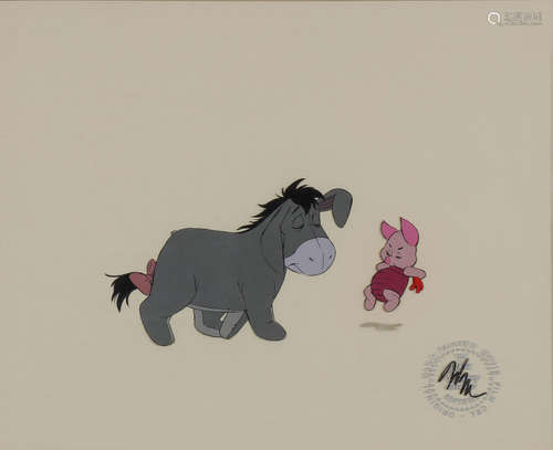 3 DISNEY PRODUCTION CELS EEYORE