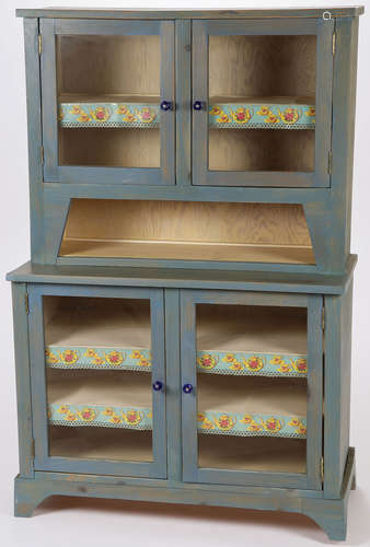 CHARMING CHILD'S PAINTED CUPBOARD