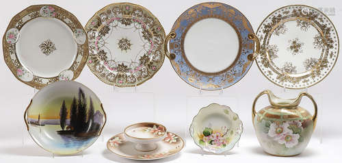 8 PIECES OF NIPPON PORCELAIN