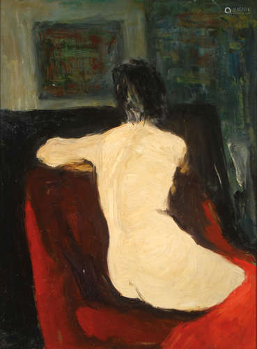 FEMALE NUDE OIL PAINTING