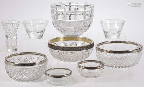 NINE-PIECE CRYSTAL BOWL SET