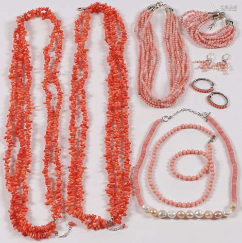 NICE GROUP CORAL JEWELRY