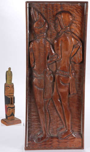 CARVED WOOD FOLK ART