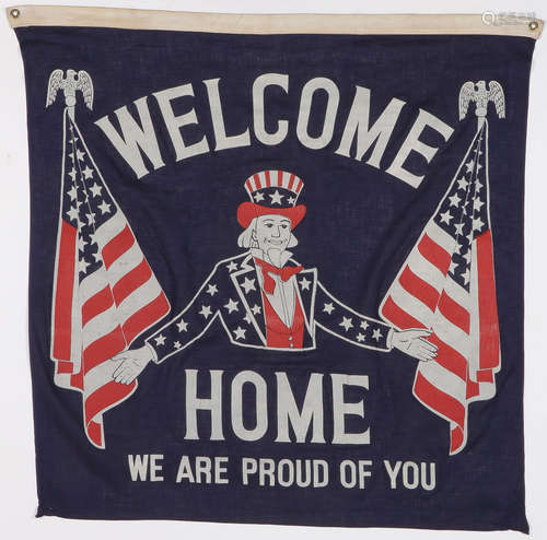 WWII UNCLE SAM HOMECOMING BANNER