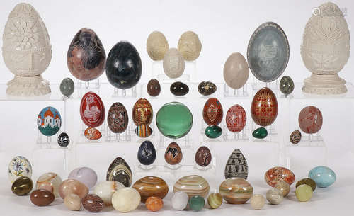 CARVED EGG SPECIMENS