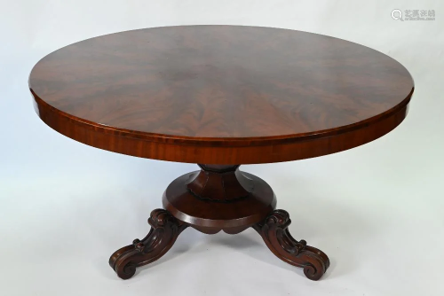 A William IV mahogany tilt top breakfast table