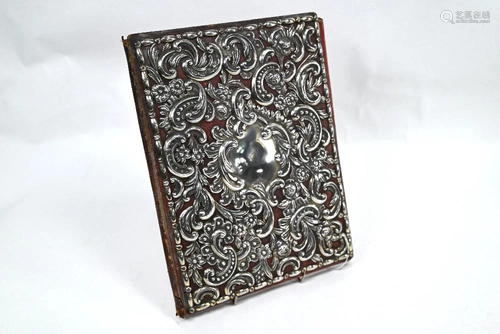 Victorian silver-mounted correspondence folder