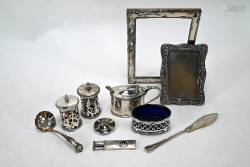 Various silver items